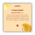 Hand Soaps | Method MTH01474 10 oz. Pump Bottle Foaming Hand Wash - Orange Ginger (6/Carton) image number 1