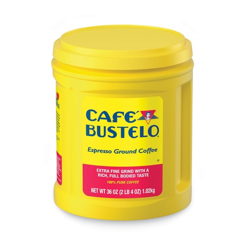 Coffee | Cafe Bustelo 7447100055 36 oz. Canister Espresso Ground Coffee image number 0