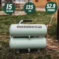 Portable Air Compressors | Metabo HPT EC99SM 2 HP 4 Gallon Portable Twin Stack Air Compressor image number 6