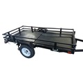 Tool Carts | Detail K2 MFT4X8RK 4 ft. x 8 ft. UV Black Powder Coated Open Rail Kit for MFT4X8 Folding Trailer image number 4