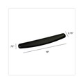 Office Jansan | 3M WR309LE Antimicrobial Gel Wrist Rest - Black image number 2