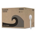 Cutlery | Boardwalk BWKSPOONHW Heavyweight Polystyrene Teaspoon Cutlery - White (1000/Carton) image number 0