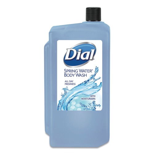 Dial Professional 4031 Body Wash Refill For 1l Liquid Dispenser, Spring Water, 1 L, 8/carton image number 0