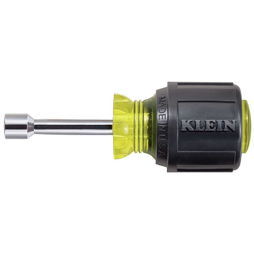 Nut Drivers | Klein Tools 610-1/4 1/4 in. Stubby Nut Driver with 1-1/2 in. Shaft image number 0