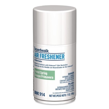 Boardwalk 7 oz. Aerosol Can Metered Air Freshener Refill - Forest Spring (6/Carton)