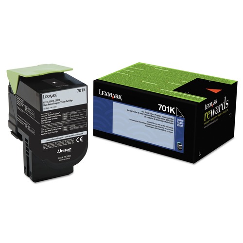 Ink & Toner | Lexmark 70C10K0 70C10K0 1,000 Page-Yield Return Program Toner - Black image number 0