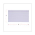  | Universal UNV47210EE 3 in. x 5 in. Ruled Index Cards - White (100/Pack) image number 3