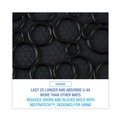 Office Jansan | Boardwalk PSCM-P-000I006M-00-21430 22 in. x 22 in. Rubber Commode Mat 2.0 - Black (6/Carton) image number 2