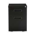  | Alera ALEPABFBL 14.96 in. x 19.29 in. x 21.65 in. 2-Drawers Box/Legal/Letter Left/Right File Pedestal - Black image number 1