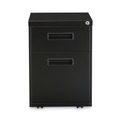 Office Filing Cabinets & Shelves | Alera ALEPABFBL 14.96 in. x 19.29 in. x 21.65 in. 2-Drawers: Box/File Legal/Letter Left or Right File Pedestal - Black image number 1