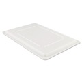 Cups and Lids | Rubbermaid Commercial FG350200WHT 26 in. x 18 in. Food/Tote Box Lids - White image number 0