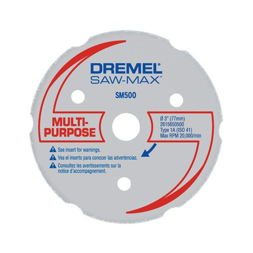 Grinding, Sanding, Polishing Accessories | Dremel SM500 3 in. Multi Purpose Carbide Cutting Wheel image number 0