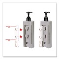 Cleaning & Janitorial Supplies | Diversified Hospitality Solutions AIR01BR2 EcoLux 1.19 in. x 0.44 in. x 5.69 in. Single Air Dispenser Bracket - White (24/Carton) image number 5
