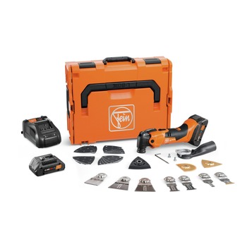 FEIN AMPSHARE | Fein 71293861090 MULTIMASTER AMM 500 Plus Top 4 Ah AS Cordless Oscillating Multi-Tool Kit with 2 Batteries (4 Ah)