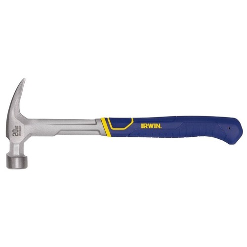 Claw Hammers | Irwin IWHT51220 20 ounce Steel Claw Hammer image number 0