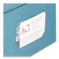 Office Jansan | Smead 87852 11 in. x 8.5 in. 100-Sheet Capacity Two-Pocket Folder - Blue (25/Box) image number 2