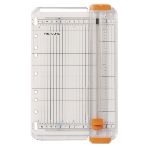 Office Jansan | Fiskars 1071221 8 Sheets 9 in. Cut Length 5.5 in. x 9 in. SureCut Card Making Paper Trimmer image number 0