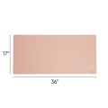 Desk Accessories & Office Organizers | Smead 64829 36 x 17 Vegan Leather Desk Pads - Light Pink image number 1