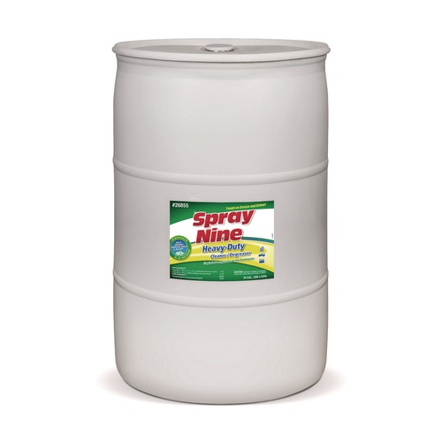 Cleaning & Janitorial Supplies | Spray Nine 26855 55 Gallon Heavy-Duty Cleaner/Degreaser/Disinfectant - Citrus Scent (1-Drum) image number 0