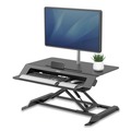 Fellowes Mfg Co. 8215001 Lotus LT 31.50 in. x 24 in. x 4.38 in. Sit-Stand Workstation - Black image number 5