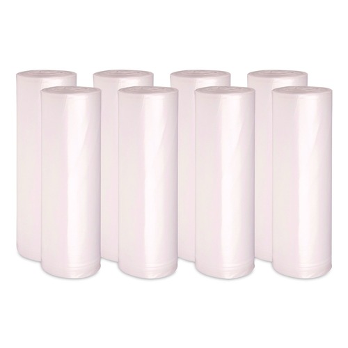 Office Jansan | Boardwalk Z7660VNKR01 38 in. x 60 in. 60 gal. 16 mic High Density Industrial Can Liners Coreless Rolls - Natural (200/Carton) image number 0