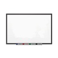  | Quartet 2544B Classic Series 48 in. x 36 in. Porcelain Magnetic Dry Erase Board - White Surface/Black Aluminum Frame image number 0