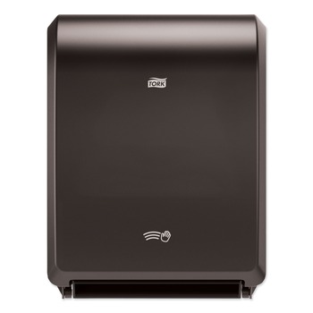 Tork 12.32 in. x 9.32 in. x 15.95 in. Electronic Hand Towel Roll Dispenser for 7.5 in. Rolls - Black (1/Carton)