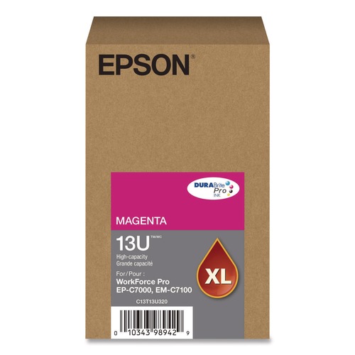 Ink & Toner | Epson T13U320 T13U320 (T13U) DURABrite Pro 4,600 Page-Yield High-Yield Ink - Magenta image number 0