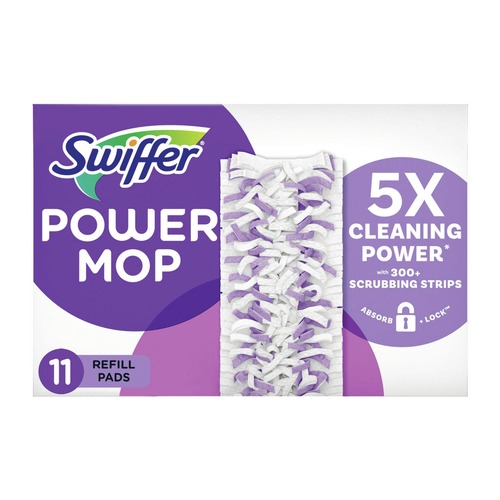 Cleaning & Janitorial Supplies | Swiffer 80769158 PowerMop 11.41 in. x 5.31 in. Mopping Pads (2/Carton) image number 0