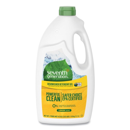 Cleaning & Janitorial Supplies | Seventh Generation 22171 42 oz. Automatic Dishwasher Gel - Natural Lemon Scent image number 0