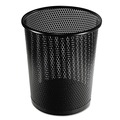 Trash & Waste Bins | Artistic ART20017 20.24 oz. Perforated Steel Urban Collection Punched Metal Wastebin - Black image number 0