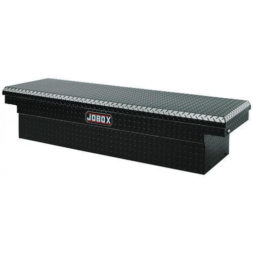 Crossover Truck Boxes | JOBOX PAC1580002 Aluminum Single Lid Full-size Crossover Truck Box (Black) image number 0