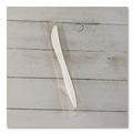 Food Service | Boardwalk BWKKNIFEMWPPIW 5.86 in. Mediumweight Wrapped Polypropylene Plastic Knife Cutlery - White (1000/Carton) image number 6