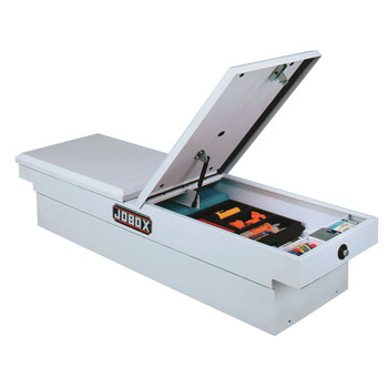 TRUCK BOXES | JOBOX PSC1460000 Steel Gull Wing Lid Full-size Crossover Truck Box (White)