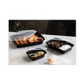 Labor Day Sale! Save $30 off $199! | Pactiv Corp. NC818B Newspring VERSAtainer 4.5 x 5.5 x 1.75 12 oz Plastic Microwavable Containers - Black/Clear (150/Carton) image number 7