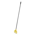 Mops | Rubbermaid Commercial FGH14600GY00 Invader Fiberglass Side-Gate 1 in. Diameter x 60 in. Wet-Mop Handle - Gray/Yellow image number 0