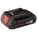 Batteries | Bosch BAT612-2PK (2-Pack) 18V 2 Ah Lithium-Ion SlimPack Batteries image number 1