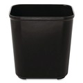 Trash & Waste Bins | Rubbermaid Commercial FG254300BLA 7 gal. Fiberglass Wastebasket - Black image number 0