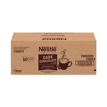 Nestle 12096919 0.71 oz Hot Cocoa Mix Packet - Dark Chocolate (300/Carton)