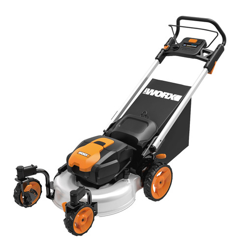 Push Mowers | Worx WG771 56V Lithium-Ion 19 in. 3-in-1 Zero-Turn Mower image number 0