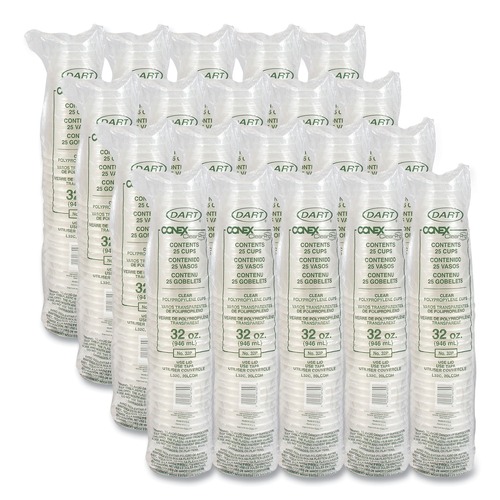 Cups and Lids | Dart 32P 32 oz. Conex ClearPro Plastic Cold Cups - Clear (500/Carton) image number 0