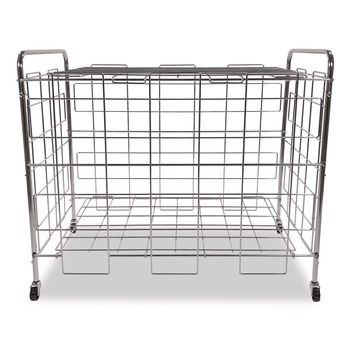 Champion Sports 24 in. x 41 in. x 36 in. 176 lb Capacity Portable Ball Locker - Chrome