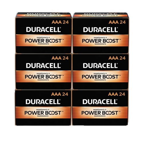 Batteries | Duracell MN2400CT Power Boost CopperTop Alkaline AAA Batteries (144/Carton) image number 0