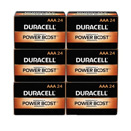 Batteries | Duracell MN2400CT Power Boost CopperTop Alkaline AAA Batteries (144/Carton) image number 0