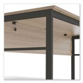 Linea Italia LITUR601NW Urban Series 59 in. x 23.75 in. x 29.5 in. Workstation - Natural Walnut image number 4