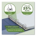 Binders & Binding Supplies | Samsill U69341 Earth's Choice Plant-Based BOHO 11 in. x 8.5 in. 1 in. Capacity D-Ring View Binders - Indigo (2/Pack) image number 3