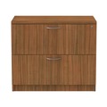  | Alera ALEVA513622WA Valencia Series 34 in. x 22-3/4 in. x 29-1/2 in. Two-Drawer Lateral File - Modern Walnut image number 0