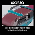 New Year New Savings! Save $25 off $150 | Makita 9903 8.8 Amp 3 in. x 21 in. Corded Belt Sander image number 7