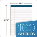 Cleaning & Janitorial Supplies | TOPS 63384 8.5 in. x 11.75 in. Double Docket Pads with Extra Sturdy Back - White (100-Sheets/Pad) image number 2