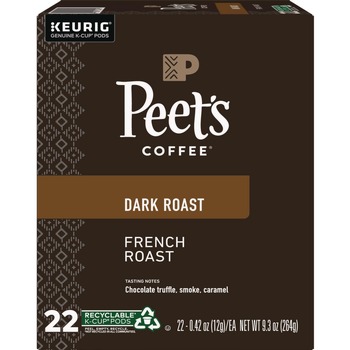 Peet's Coffee & Tea 5000363995 Coffee K-Cups - French Roast (22/Box)